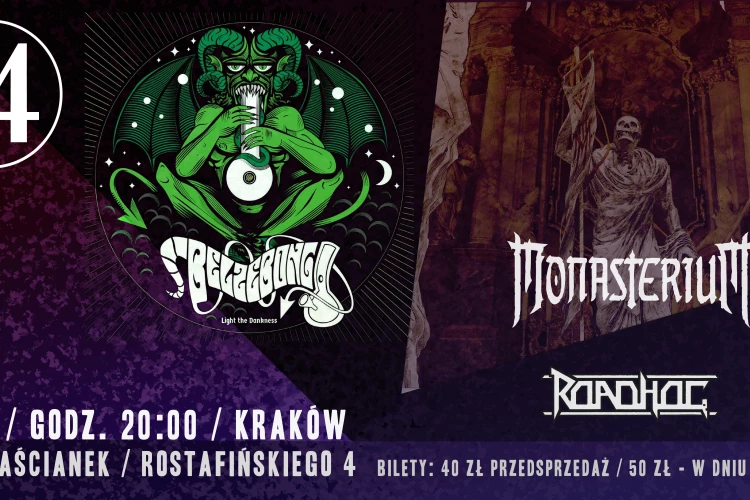 Klub Studio - BelzebonG, Monasterium, Roadhog klubzascianek - BelzebonG, Monasterium, Roadhog