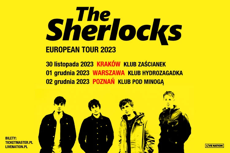 Klub Studio - The Sherlocks European Tour 2023 klubzascianek - The Sherlocks European Tour 2023