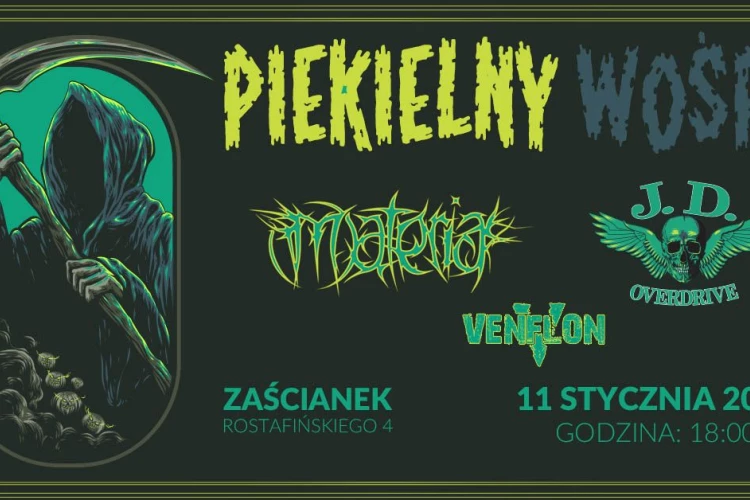 Klub Studio - Piekielny WOŚP: Materia, J.D. Overdrive, Venflon klubzascianek - Piekielny WOŚP: Materia, J.D. Overdrive, Venflon