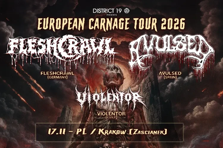 klubzascianek - Fleshcrawl + Avulsed European Carnage Tour 2026