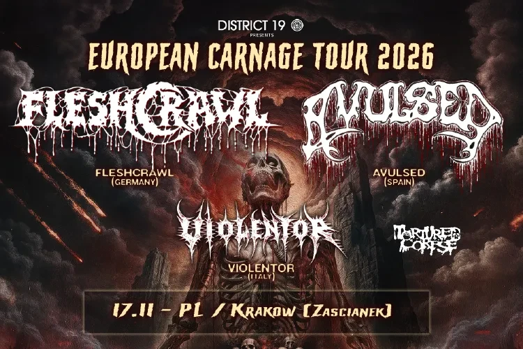 klubzascianek - Fleshcrawl + Avulsed European Carnage Tour 2026